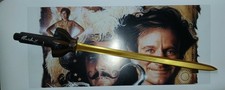 Original Hook Movie Peter Pan Replica Sword &ndash; Hand-Stitched Leather Handle....