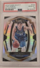 2018-19 Panini Select Luka Doncic Silver Prizm PSA 10 #122 Rookie RC Premier