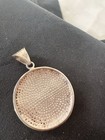 Sterling Silver 925 Round Pendant 2in 12.6g No Stone Silver Jewelry — photo 2