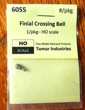 Tomar #6055 Finial Crossing Bell (HO Scale) Brass Casting