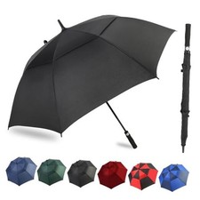 Automatic Open Golf Umbrella, 54/62/68/72 inch Extra Large 68 Inch Black