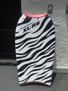 Turbo Surf Designs Hawaii XL-R8 Pro Model Bodyboard Zebra Stripe Black/White