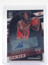 AYO DOSUNMU 2021-22 DONRUSS OPTIC SIGNATURE SERIES ROOKIE AUTO Q4444