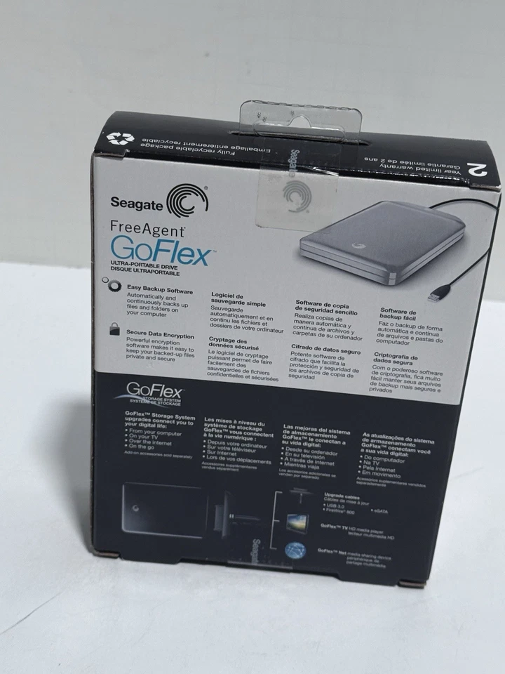 SEAGATE FreeAgent Go Flex 320GB USB 2.0 Plug & Play Portable External Hard Drive - Image 3 of 4