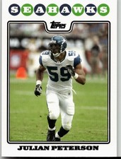 Julian Peterson 2008 Topps Football Seattle Seahawks