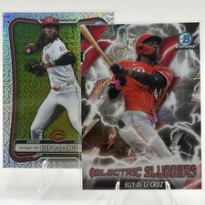 Topps 2026 Bowman Chrome Electric Sluggers Elly De La Cruz ES-9 Reds + Mojo