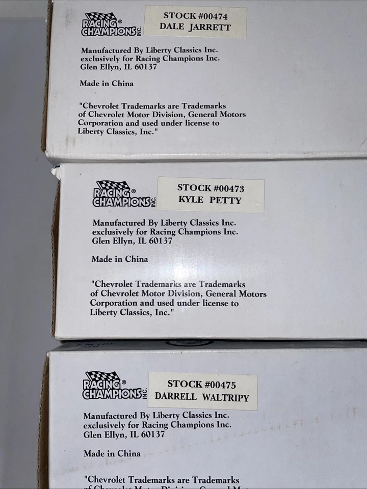 Kyle Petty Dale Jarrett Dale Waltrip 1955 Chevrolet Convertible 1/24 Lote Bancos Foto 2 de 4