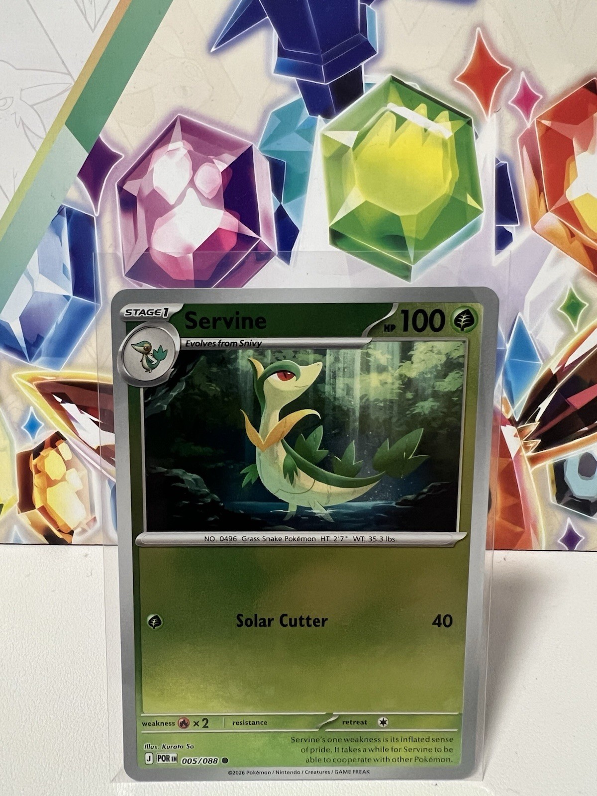 Servine 005/088 Common Reverse Holo - Pokemon TCG Perfect Order - NM