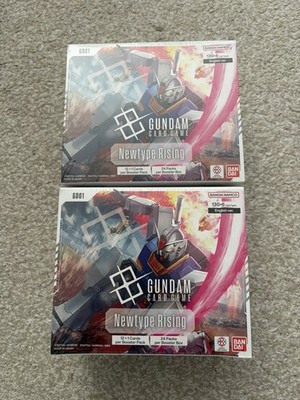 Gundam TCG Booster Box New Type Rising GD01 ENGLISCH NEU SEALED x2