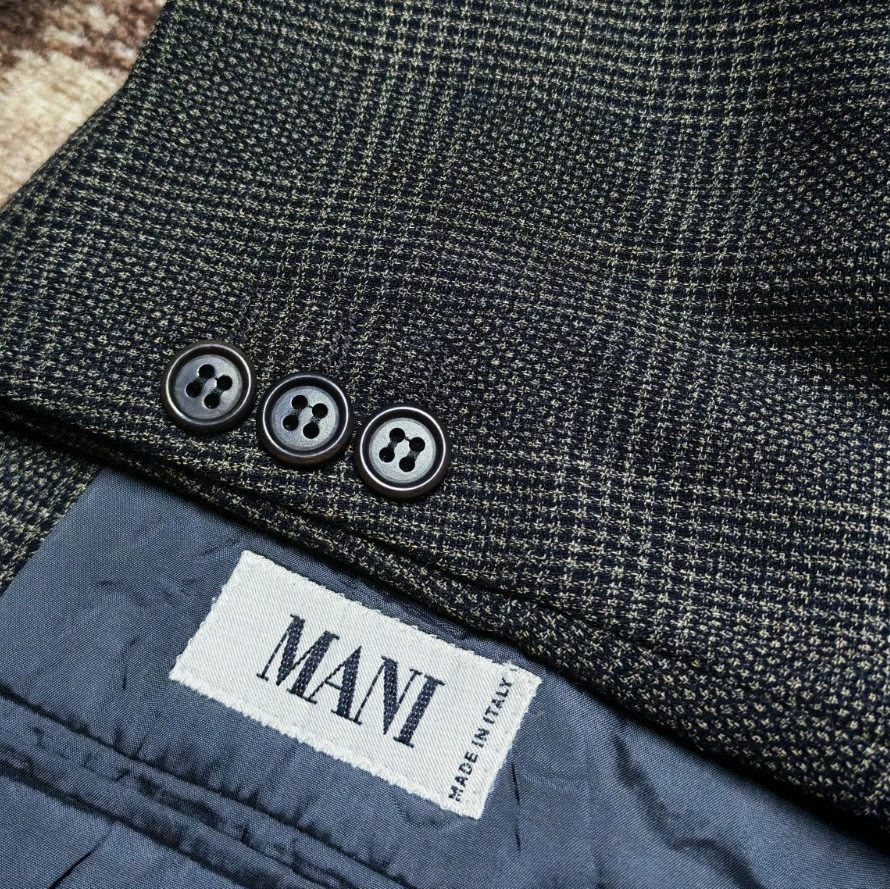 Vintage Mani by Giorgio Armani classic all worsted glen check