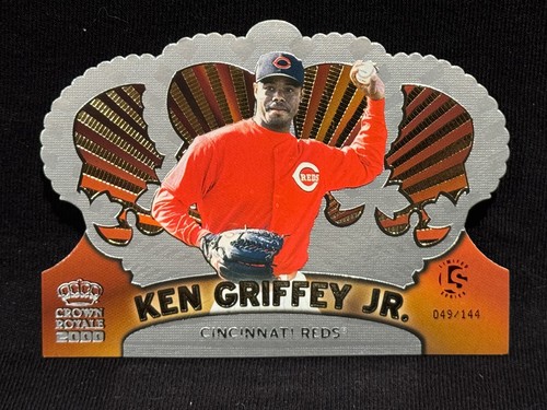 KEN GRIFFEY JR. CINCINNATI REDS 2000 PACIFIC CROWN #11 LIMITED SERIES # 49/144