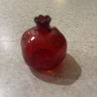 Red Glass Pomegranate Bud Vase Small — photo 3