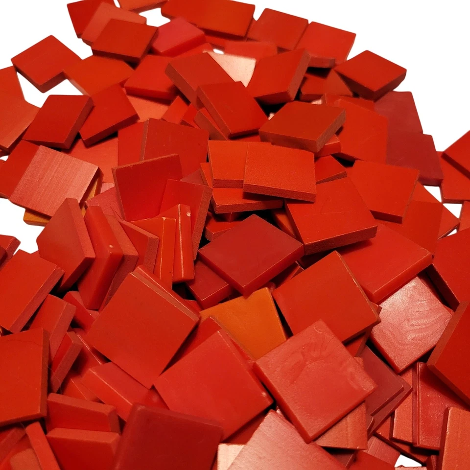 575 Azulejos de Álgebra de Plástico Cuadrados Rojo y Verde Manipuladores Matemáticos Educación en el Hogar Foto 3 de 4