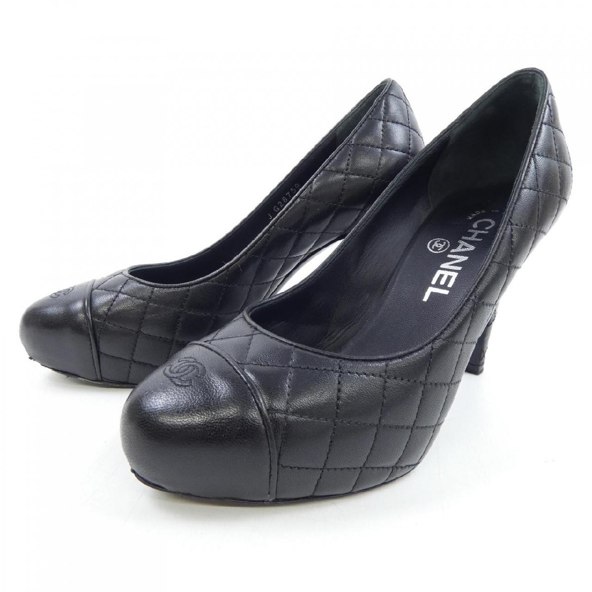 Chanel Coco Mark Pumps Heels Shoes Black Size 35.5 US About5.5 For Women thumbnail 15