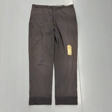 Vintage 60s Grey Sanforized Workwear Chinos 40x33 1960s True Vintage