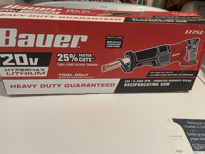 Cordless Bauer Sawzall Freight Tools Cordless Reciprocating Saw