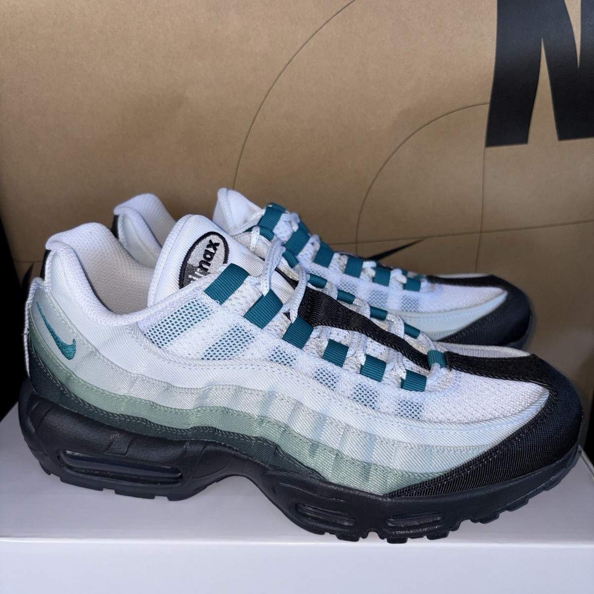 NEW Nike Air Max 95 By You Black White Teal Mint Green DM1181-991