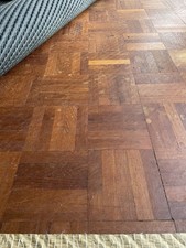Teak parquet flooring Reclaimed - 110mm x 110mm x 10mm. Per 500 blocks - 1.2sqm.