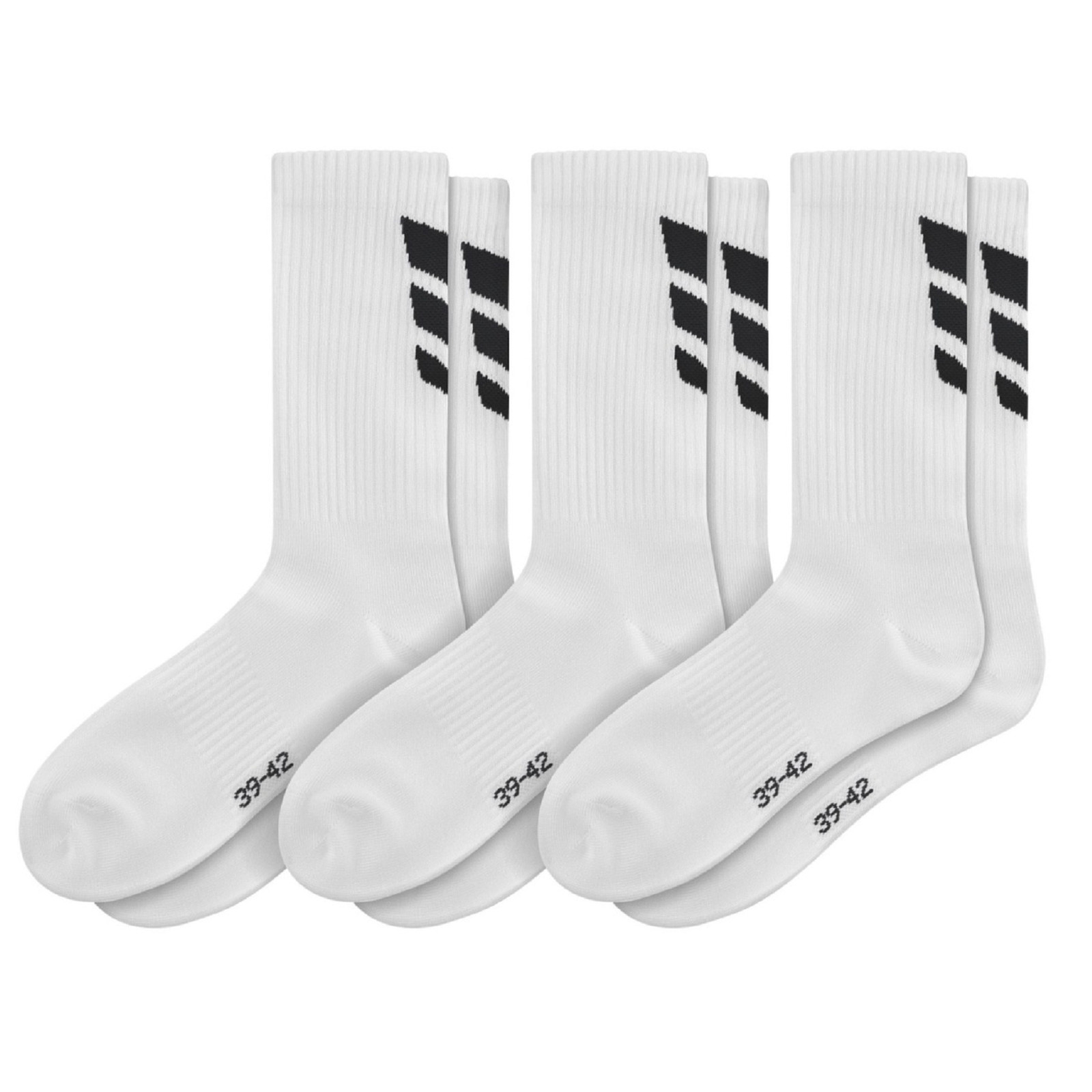 3x Носки Erima Wings Sportsocken, спортивные носки для гандбола, унисекс, weiß 218-2502, РАСПРОДАЖА