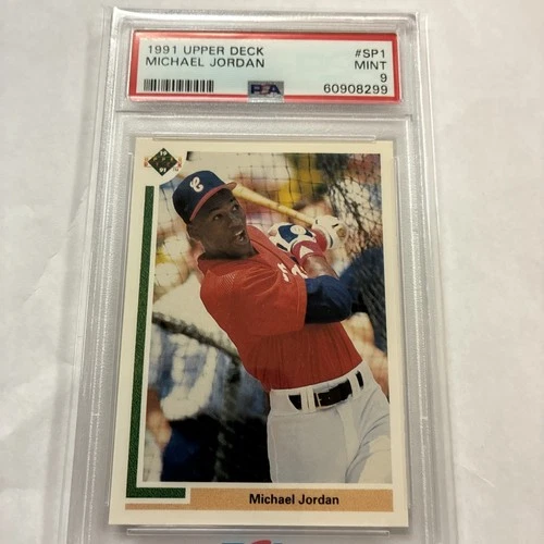1991 Upper Deck #SP1 Michael Jordan Rookie RC Baseball PSA 9 MINT