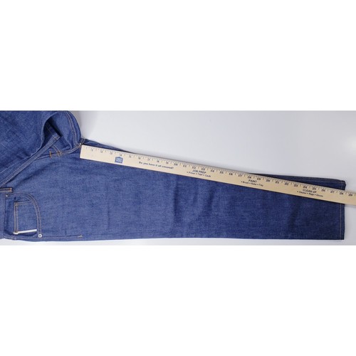 NEW BRAVE STAR Selvage THE SLIM TAPER Button Fly JEANS 14 oz. Men's 28 *Flaw* - Picture 14 of 16
