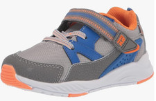 Stride Rite Boys M2P Journey 2 Sneaker, Grey Blue Orange Size 1 M US