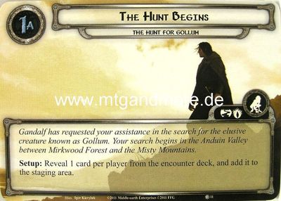 Lord of the Rings LCG  - 1x The Hunt Begins  #011
