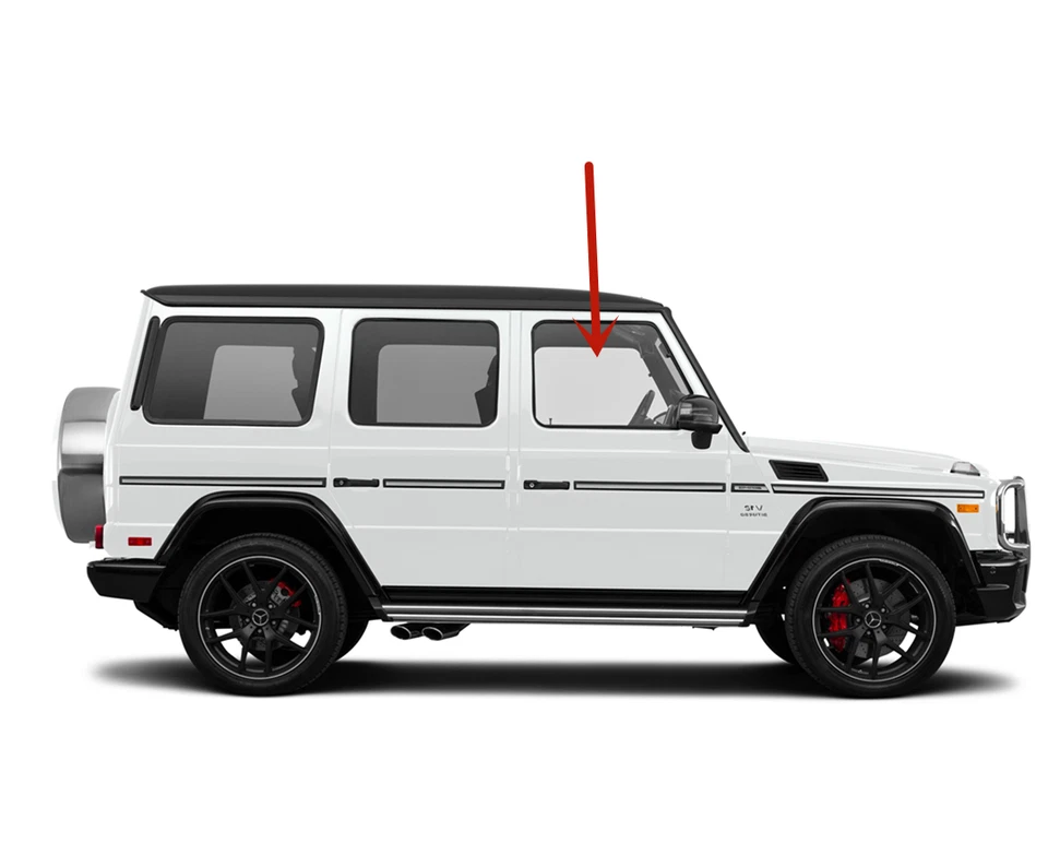 Ajuste 2002-2018 Mercedes Benz G500 G55AMG G550 G63AMG puerta delantera ventana puerta vidrio Foto 4 de 4
