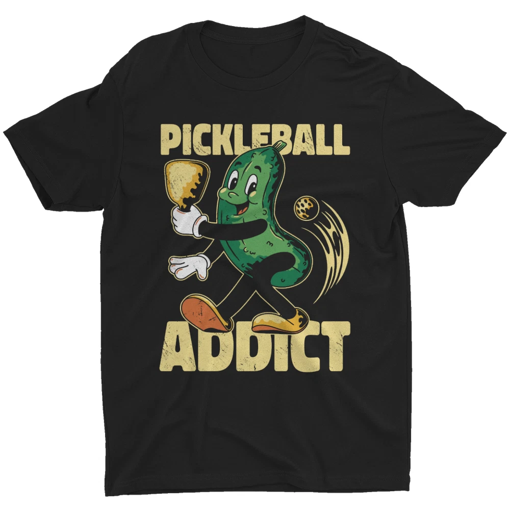 Pickleball Addict T Shirt Funny Cucumber Cool Gift For Men's Women Tee T-Shirt