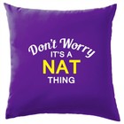 Non Ansia It's A Nat Cosa ! Cuscino Cognome Personalizzato Nome Famiglia Cover