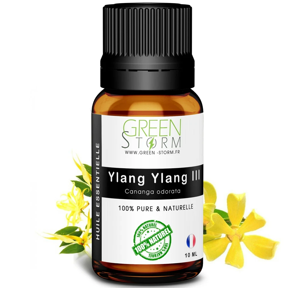 Huile essentielle d'ylang ylang III - 100% pure et naturelle - HEBBD - Green-sto