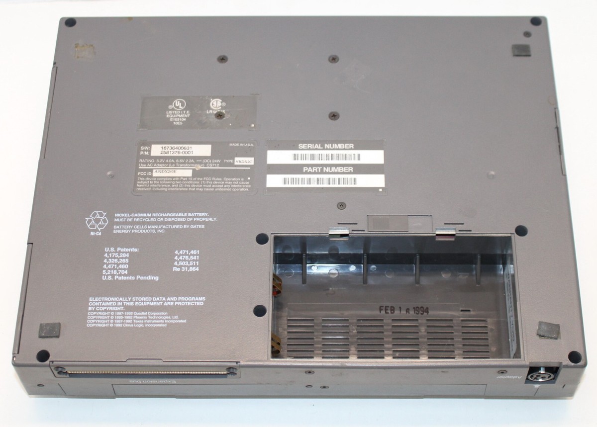 Texas Instruments Travelmate 4000E Color 486 WinDX2/40MHZ