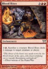 BLOOD RITES X4 4 4X Champions of Kamigawa MTG Magic the Gathering Cards DJMagic