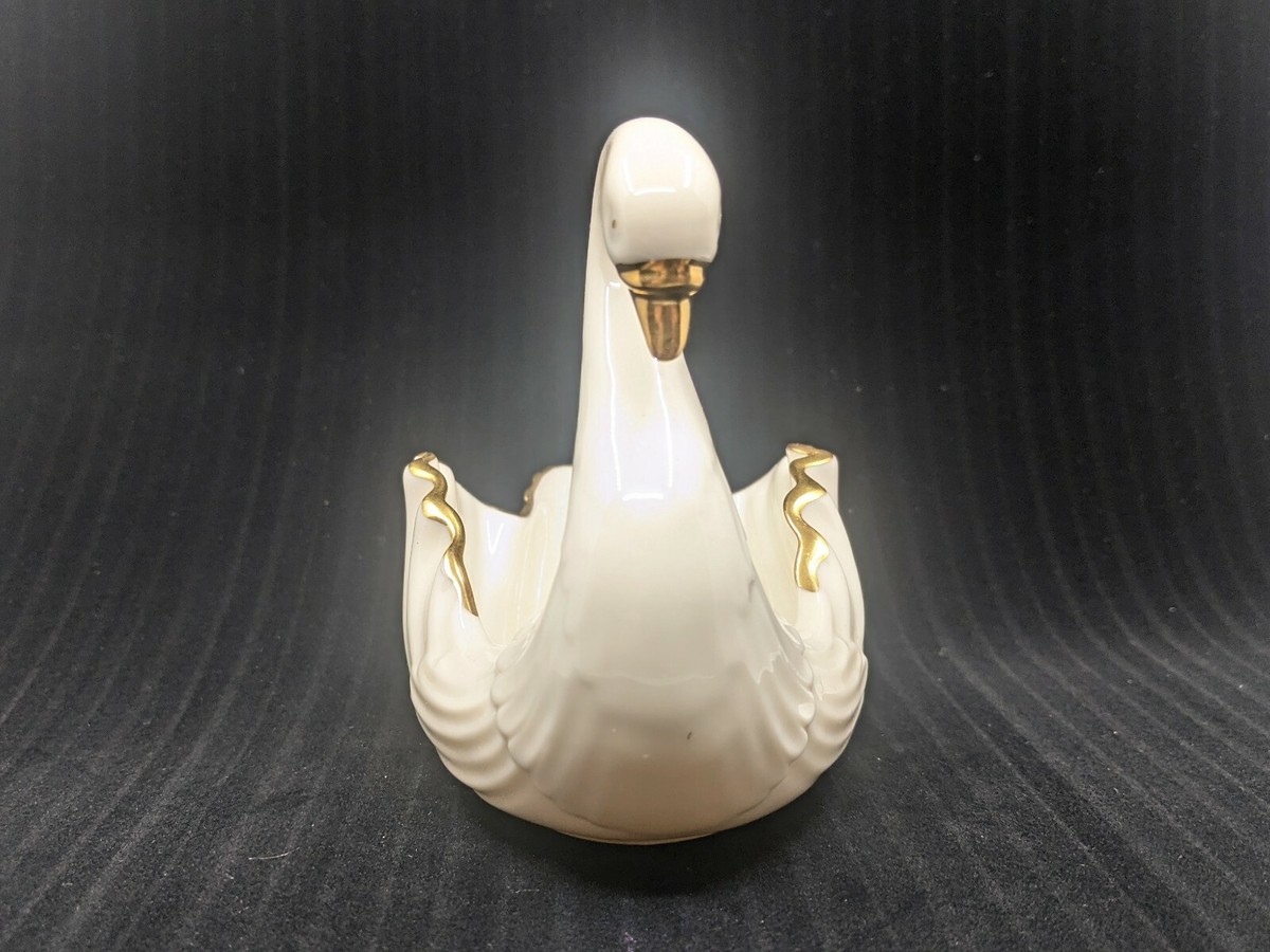 Graceful Lenox Swan Small Hand Decorated 24 Karat Gold | eBay