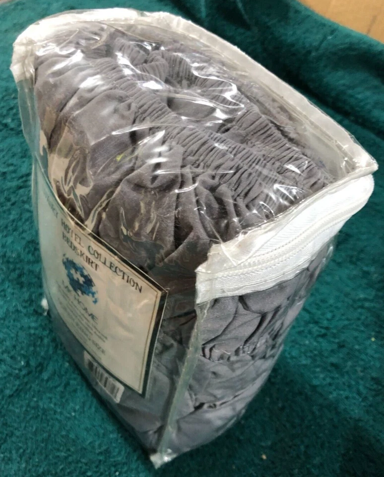 Falda de cama MK Home Luxury Hotel Collections, gris nueva en caja Foto 3 de 3