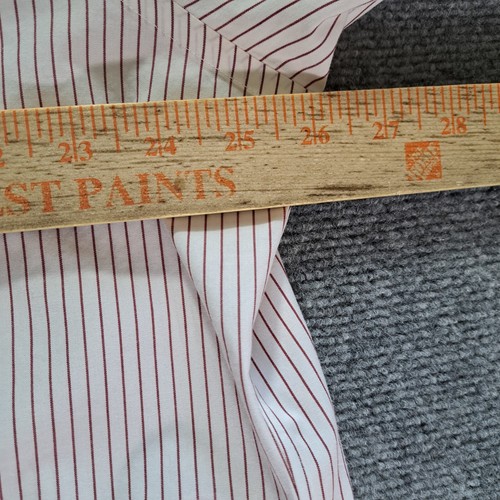 Brooks Brothers Shirt Mens Size 17/34 White Red Striped Long Sleeve Button Up - Picture 7 of 11