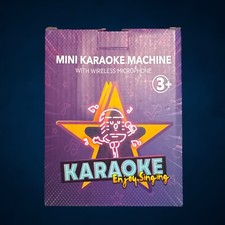 Mini Karaoke Machine With Wireless Microphone And Bluetooth Speaker For Kids