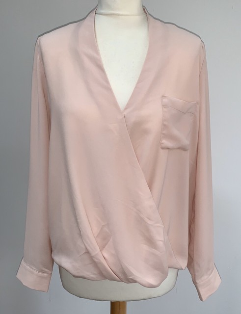 blush chiffon top