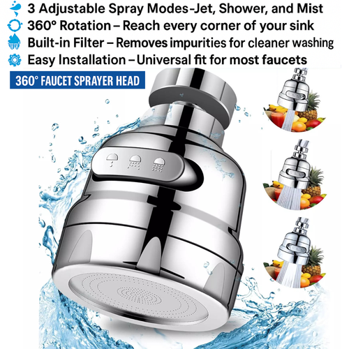 360° Swivel Kitchen Sink Faucet Aerator Faucet Sprayer Attachment Tap Aerator Fa - 第 18/18 張圖片