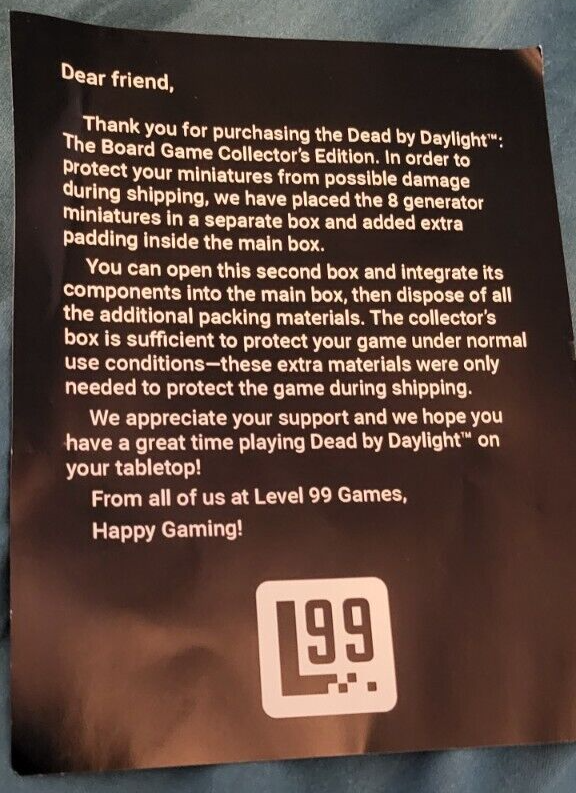 Dead by Daylight Kickstarter Edition board game (Newstill sealed) eBay