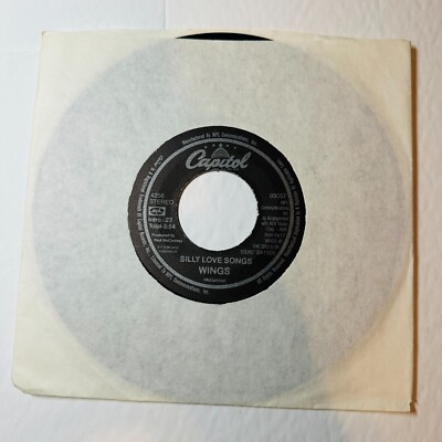Wings Silly Love Songs / Cook Of The House Rock 45 Vinyl Record Capitol