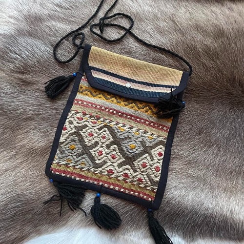 Handmade Turkish rug cross body bag
