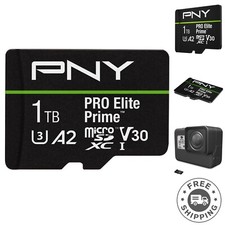 1TB PRO Elite Prime C10 U3 V30 A2 microSDXC Flash Memory Card   Ultra-Fast Sp...