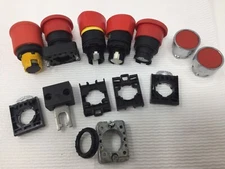 Mixed Lot of Push Buttons, Twist Buttons & Parts for Machinery