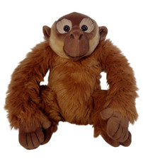 Vtg 19" Orangutan Monkey Plush Stuffed Animal Rust Brown Kids Preferred 1998