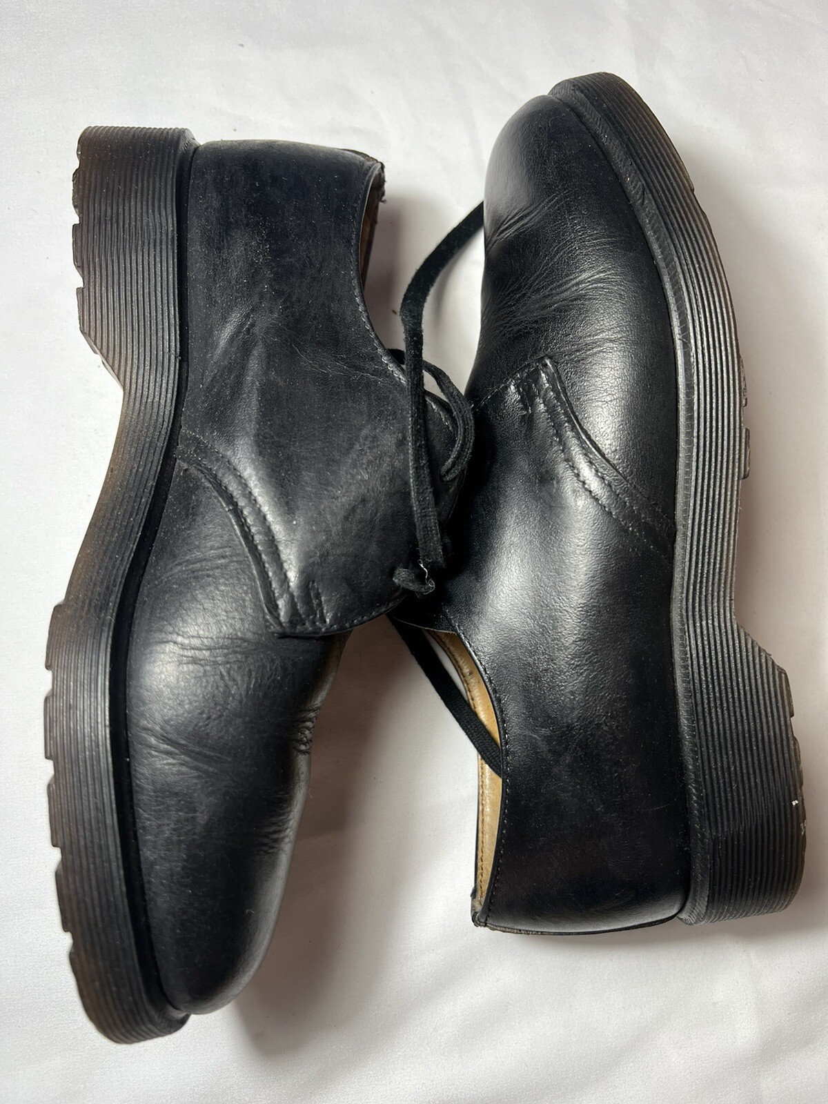 DR. MARTENS Scarpe Donna EU 38 UK 5 Nere Vera Pelle Made in England Shoes
