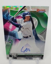2020 Bowman's Best Best of Autographs Antonio Cabello GREEN Refractor Auto 92/99