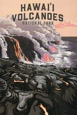 Hawaii Volcanoes National Park, Volcano, 10th NP Est. 1916 HI -- Modern Postcard