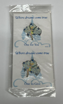 WDW Disney TINKER BELL Pixie Dust ''Where Dreams come True'' Pin 2-pack