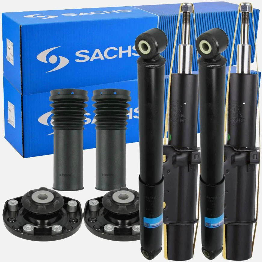 4x SACHS Stossdämpfer + Service-Kit Domlager für MERCEDES SPRINTER B906